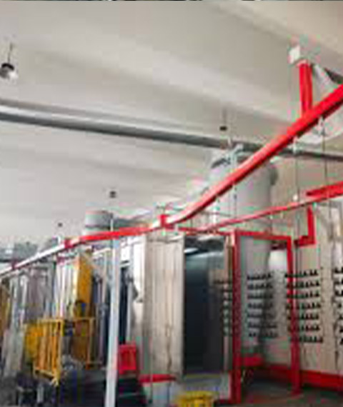 Large Automatic Powder Coating Line diamond net