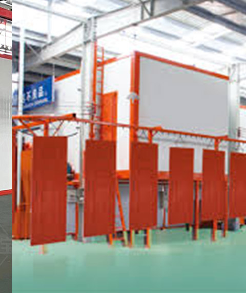 Large Automatic Powder Coating Line diamond net