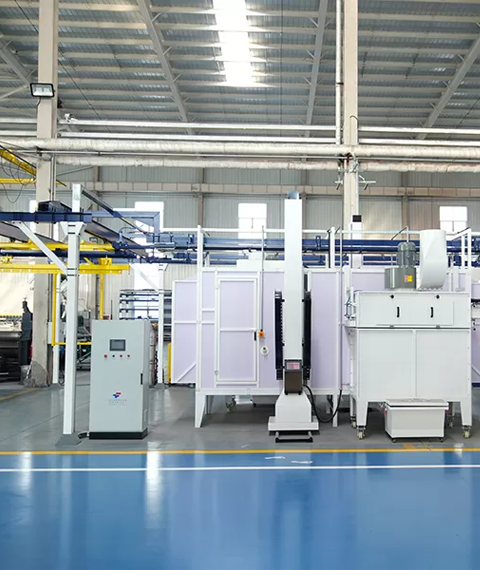 Semi-Automatic Liquid Painting Line With Electric Hoist Chain