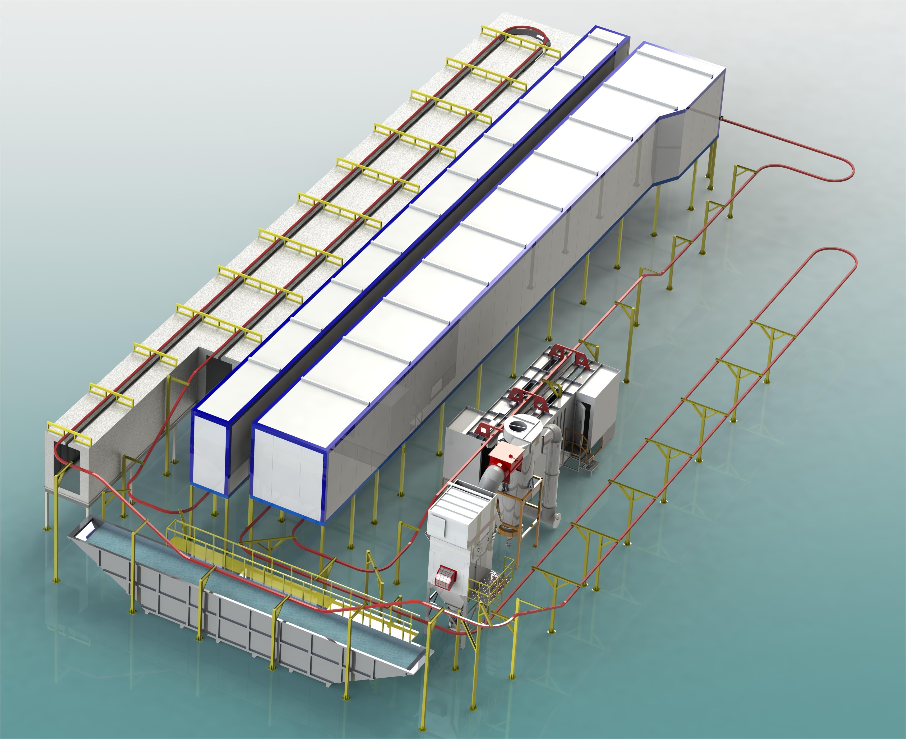 powder coating line